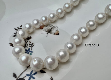 11-11.5mm AA Natural White Round Freshwater Pearls Genuine High Luster Natural Pearl Beads Lustrous Cultured Freshwater Pearls P2277