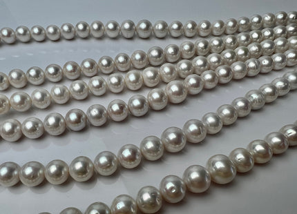 11.5-14mm AA Natural White Round Freshwater Pearls Genuine High Luster Natural Pearl Beads Lustrous Cultured Freshwater Pearls P2276
