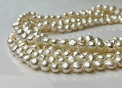 7-8 mm AA Natural White Nugget Freshwater Pearl Beads Genuine Natural Color Freshwater Nugget Pearls #1782