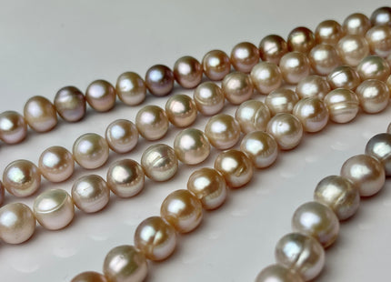 8.5-9 mm Natural Pink Potato Freshwater Pearl Beads Genuine Natural Pink Freshwater Potato Pearl Beads #1386