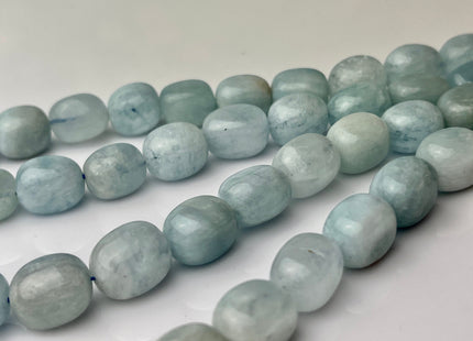 10x15 mm Natural Color Aquamarine Smooth Nugget Shape Natural Aquamarine Gemstone Limited Edition #2241