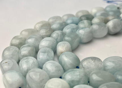 10x15 mm Natural Color Aquamarine Smooth Nugget Shape Natural Aquamarine Gemstone Limited Edition #2241