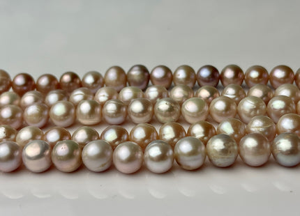 8.5-9 mm Natural Pink Potato Freshwater Pearl Beads Genuine Natural Pink Freshwater Potato Pearl Beads #1386