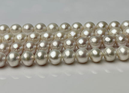 9-10 mm AAA Natural White Edison Freshwater Pearl Beads Super High Luster Genuine Top Quality Perfect Round Edison Pearls #P2330