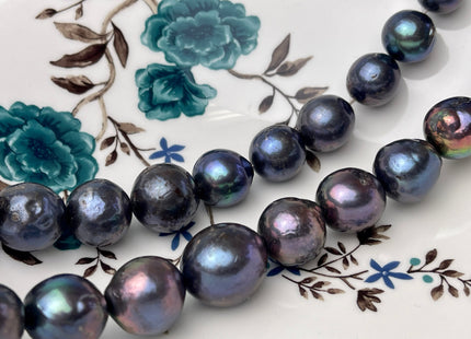 12-17.5mm Graduated Peacock Baroque/Edison/FlamingBall Freshwater Pearl Beads Genuine Freshwater Jumbo Baroque Pearl Beads #1049