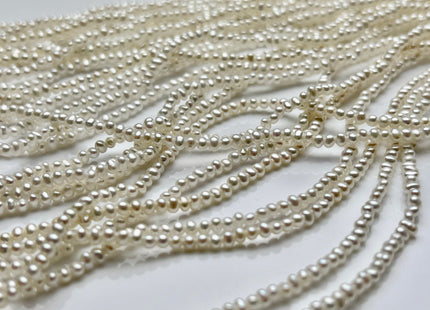 1.5-2 mm AAA Tiny Natural White Freshwater Pearl Beads Seed Pearls Genuine High Luster Potato Pearl Beads Tiny Seed Pearls #P1864