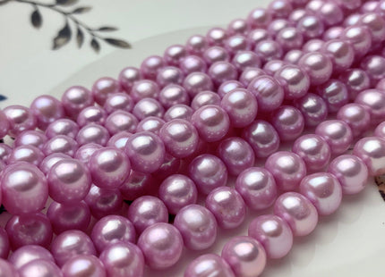 6.5-7mm AA Pink Color Potato Freshwater Pearl Beads High Luster Genuine Pink Colored Freshwater Pearl Beads 65 Pieces #P1518