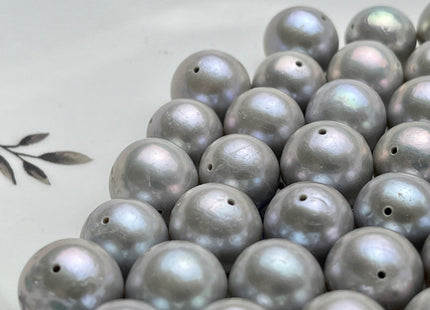 ONE Piece Rare AAAA 11.5-13 mm Top Quality High Luster Full Drilled Gray Color Edison Freshwater Pearls Genuine Cultured Edison Pearl #P1988