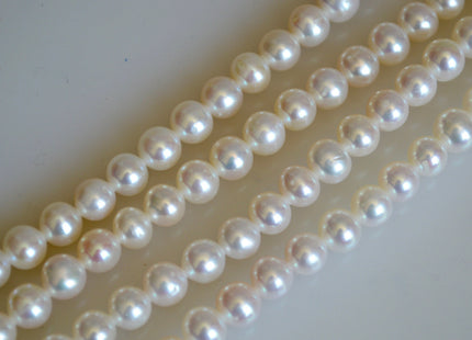 6-6.5mm AAA Natural Round Freshwater Pearls Genuine Natural Pearl Beads Lustrous Pearl #817