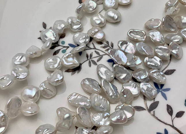 7-9x10 mm AAA Natural White Keshi Freshwater Pearls Top Drilled Keshi Pearl Beads High Luster Genuine Natural Keshi Pearl #P1665