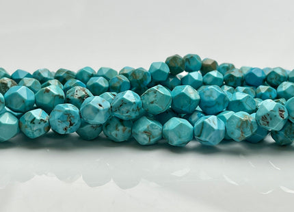 6mm 8mm Faceted Star Cut Multi Blue Brown Color Turquoise Gemstone Beads Faceted Blue Color Gemstone Loose Beads #4064