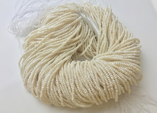 1.5x2-2.5 mm AAA Natural White OR Gray Tiny Freshwater Pearl Roundel/Button Shape Genuine Top Quality Freshwater Seed Pearl Beads #1119