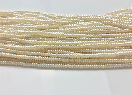 1.5x2-2.5 mm AAA Natural White OR Gray Tiny Freshwater Pearl Roundel/Button Shape Genuine Top Quality Freshwater Seed Pearl Beads #1119