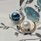 One Piece 925 Sterling Silver/Gold Pendant Setting Findings For Half Drilled Pearls Crescent Moon Design Pearl Mounting DIY Jewelry #10188