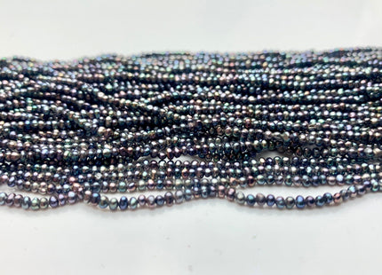 WHOLESALE 2mm Or 2.5-3mm Tiny Seed Pearl Beads Peacock Color Small Potato Freshwater Pearls Genuine Freshwater Pearl Seed Pearls #P1338