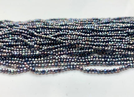WHOLESALE 2mm Or 2.5-3mm Tiny Seed Pearl Beads Peacock Color Small Potato Freshwater Pearls Genuine Freshwater Pearl Seed Pearls #P1338