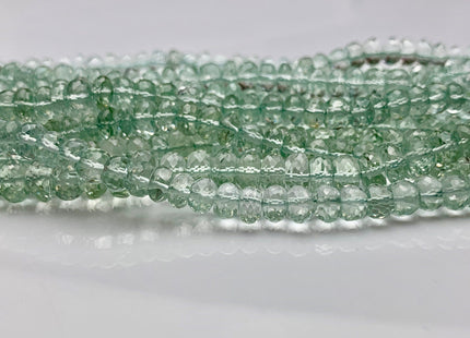 6mm 8mm AAA 100% Natural Faceted Rondelle Green Amethyst Gemstone Beads Top Quality Natural Green Amethyst Beads 8 Inches Strand #2497