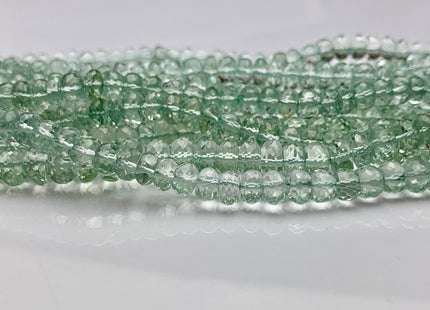 6mm 8mm AAA 100% Natural Faceted Rondelle Green Amethyst Gemstone Beads Top Quality Natural Green Amethyst Beads 8 Inches Strand #2497