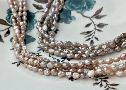4.5x5-6mm Natural Mauve Pink Potato Nugget Small Freshwater Pearl Bead #P2313