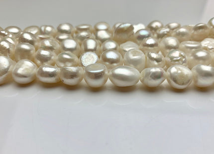 10-11 mm Natural White Nugget Freshwater Nugget Pearl Beads #1783