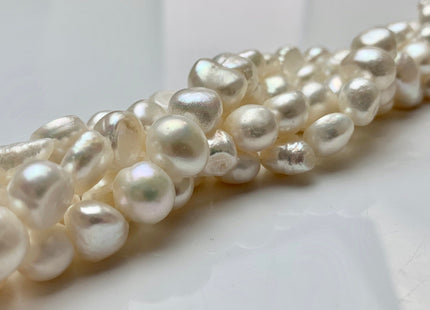 10-11 mm Natural White Nugget Freshwater Nugget Pearl Beads #1783