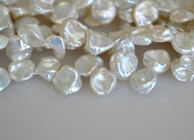 8-9x10-12 mm AAA Natural White Keishi Freshwater Pearls Top Drilled Keishi Pearl Beads High Luster Natural Cultured Keishi Pearls #352