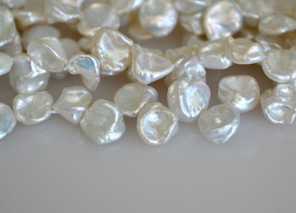 8-9x10-12 mm AAA Natural White Keishi Freshwater Pearls Top Drilled Keishi Pearl Beads High Luster Natural Cultured Keishi Pearls #352