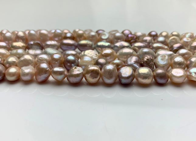 8-8.5 mm Natural Pink Or Natural Seaweed Color Freshwater Pearl Beads Natural Color Freshwater Nugget Pearls #1487