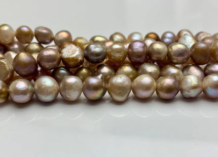 8-8.5 mm Natural Pink Or Natural Seaweed Color Freshwater Pearl Beads Natural Color Freshwater Nugget Pearls #1487
