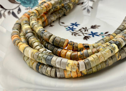 6mm 7mm 8mm Natural Multi Color Quality Opal Gemstone Beads Genuine Yellow Green Brown Opal Heishi Beads 8 Inches #3741