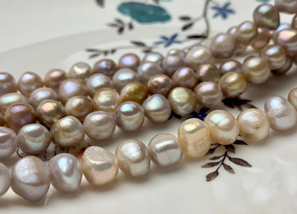 8 mm Natural Seaweed Color Potato Nugget Freshwater Pearl Beads, Genuine Cultured Freshwater Pearl Nuggets All Natural Color Pearls #1147