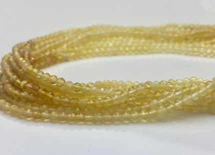 3 mm AAA Natural Color Faceted Round Yellow Opal Tiny Gemstone Bead Genuine Natural Top Quality Gemmy Multi Yellow Opal 15.5 Inches #3295