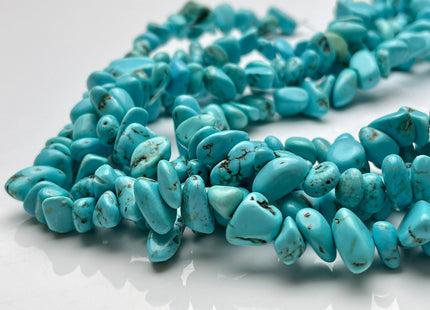 6-7x10-20 mm Turquoise Gemstone Beads Irregular Nugget Chips Shape Green Blue Brown Color Gemstone Beads #4068