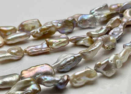 10x18 mm AA Very Rare Natural Mauve Pink Biwa Stick Freshwater Pearls Genuine Natural Pink Irregular Keshi Biwa Beads #P2227