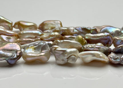 10x18 mm AA Very Rare Natural Mauve Pink Biwa Stick Freshwater Pearls Genuine Natural Pink Irregular Keshi Biwa Beads #P2227