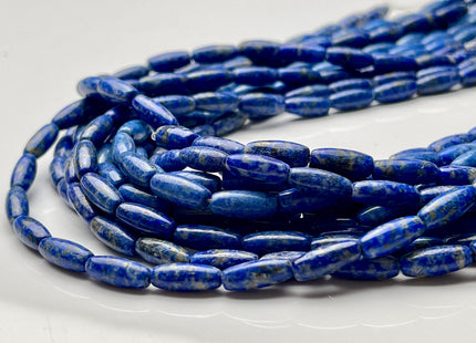 5x7.5 mm Natural Smooth Barrel Shape Lapis Beads Natural Lapis Blue Color Lapis Gemstone Loose Beads #3859