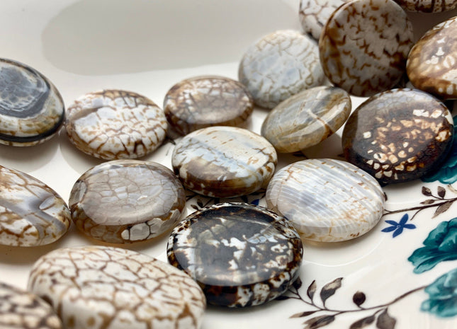 6-8x30-35 mm AAA Smooth Round Mixed Color Fire Agate Gemstone Beads Genuine Mixed Coffee Amber Ivory Color Agate 15 Inches #3523