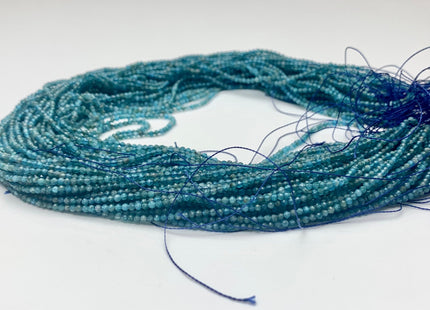 2 mm AAA Micro Faceted Round Apatite Gemstone Beads Top Quality Blue Apatite Faceted Gemstone Loose Beads #2317
