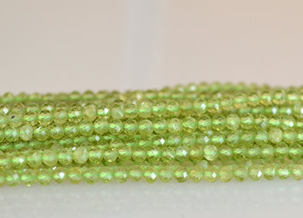 WHOLESALE AAA Natural 3mm Peridot Gemstone Beads Natural Green Color Faceted Round Shape Peridot #2064