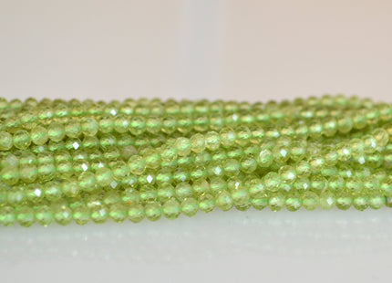 WHOLESALE AAA Natural 2mm Peridot Gemstone Beads Natural Green Color Faceted Round Shape Peridot #2064