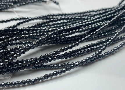 2 mm 3 mm Hematite Pyrite Beads Faceted Round Shape Polished Tiny Beads 15.5 Inches #3048