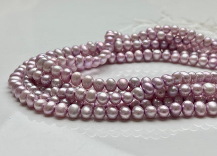 5-6 mm Rare Lilac Color Potato Freshwater Pearl Beads Genuine High Luster Lavender Color Freshwater Potato Pearls #1536