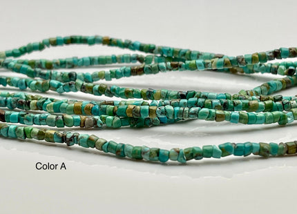 3 mm 100% All Natural Turquoise Heishi Rondelle Shape Genuine Rare Natural Color Turquoise Gemstones Loose Beads 15.5 Inches Strand #2973