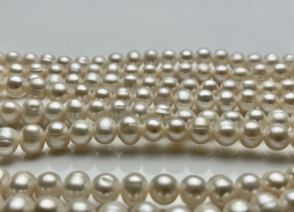 8-9 mm or 9-10 mm Natural White Potato Freshwater Pearls Genuine Natural Freshwater Pearl Beads White Freshwater Pearls #P2057