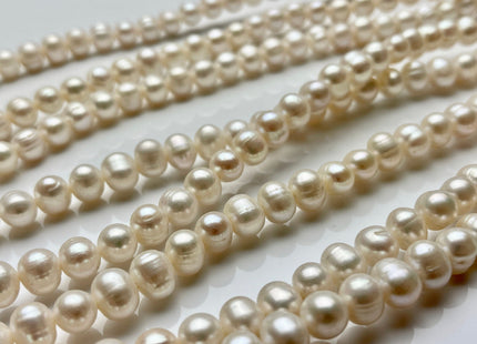 8-9 mm or 9-10 mm Natural White Potato Freshwater Pearls Genuine Natural Freshwater Pearl Beads White Freshwater Pearls #P2057