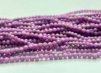 2mm 3mm 4mm Natural Color Micro Faceted Round Tiny Phosphosiderite Gemstone Beads Genuine Purple Color Phosphosiderite 15.5 Inches #3691