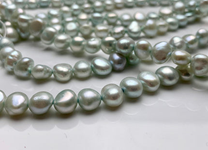 8mm AA Aqua Blue Green Color Freshwater Nugget Pearl Beads Genuine Aqua Color Nugget Freshwater Pearls #1319