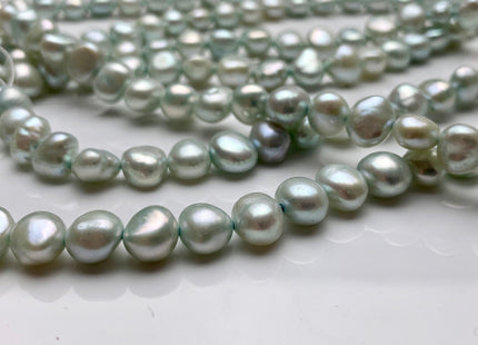 8mm AA Aqua Blue Green Color Freshwater Nugget Pearl Beads Genuine Aqua Color Nugget Freshwater Pearls #1319
