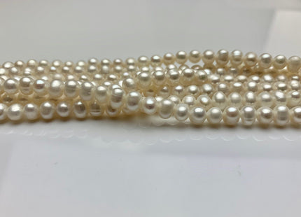 WHOLESALE 4x5-5.5 mm Natural White Potato Freshwater Pearl Seed Beads Genuine Natural Small Pearl Beads White Bridal Pearls #222
