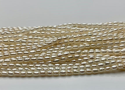 2-2.5x3.5 mm AAAA Natural White Rice Tiny Seed Freshwater Pearls High Luster Very Rare Genuine Natural High Luster Freshwater Pearls #P1480